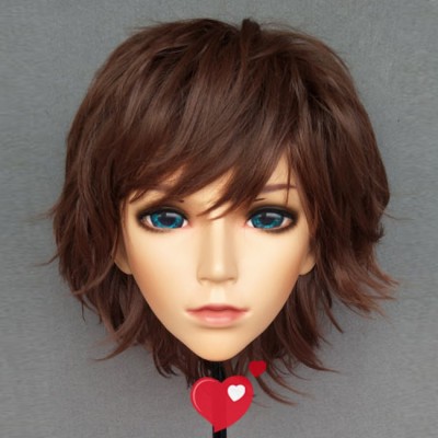 (CHENG)Crossdress Boy/Male Resin Half Head Man Cartoon Character Kigurumi Mask With BJD Eyes Cosplay Anime Role Lolita Doll Mask (CHENG)Crossdress Boy/Male Resin Half Head Man Cartoon Character Kigurumi Mask With BJD Eyes Cosplay Anime Role Lolita Doll Mask
